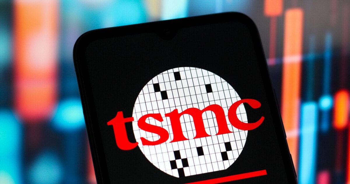 TSMC semiconductor manufacturing facility in Taiwan with advanced chip production equipment and clean room technology