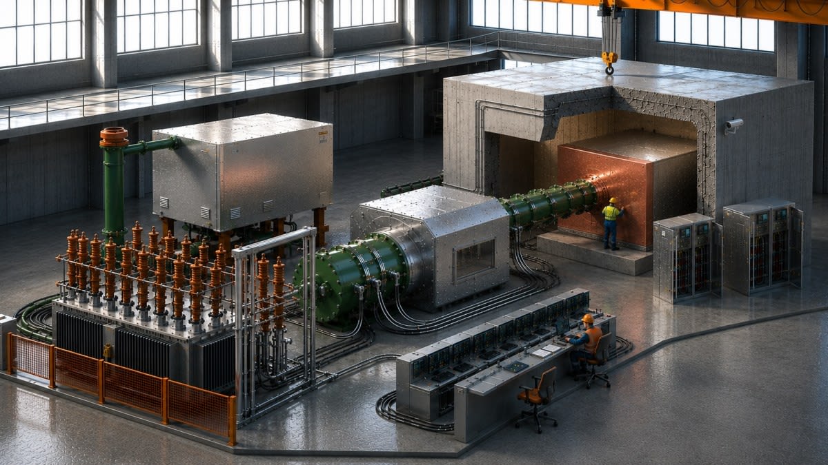Scientists working on advanced fusion energy equipment at Oak Ridge National Laboratory in Tennessee