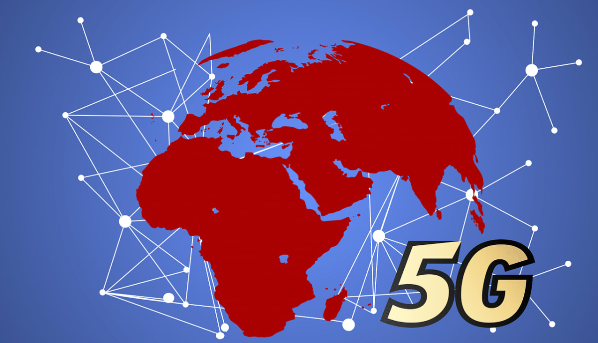 5G network tower symbolizing next-generation mobile connectivity across Africa