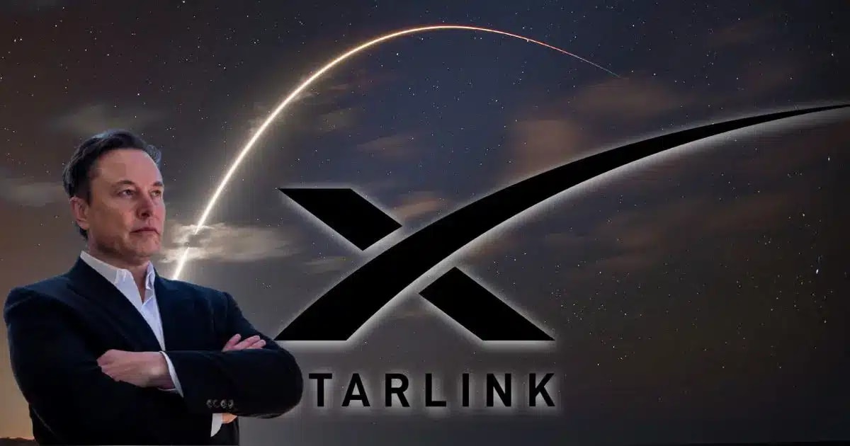 Starlink satellite dish against Uganda landscape bringing internet to rural community