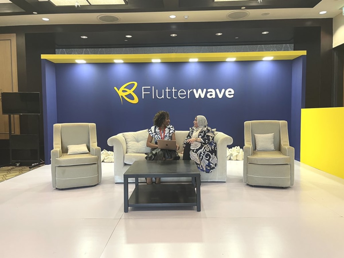 Flutterwave logo with Nigerian currency and digital payment icons representing new banking services
