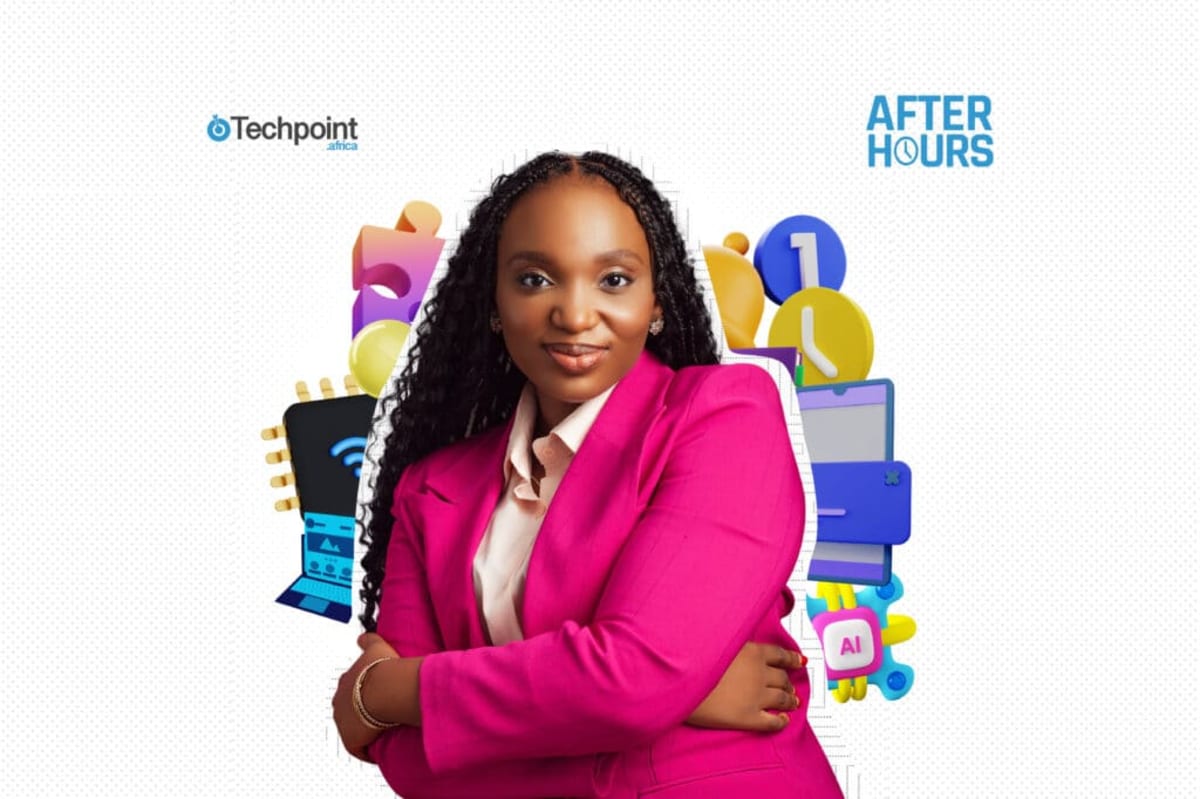 Young Nigerian tech entrepreneur Amina Dennisa Asu-Beks working on her AI shopping platform