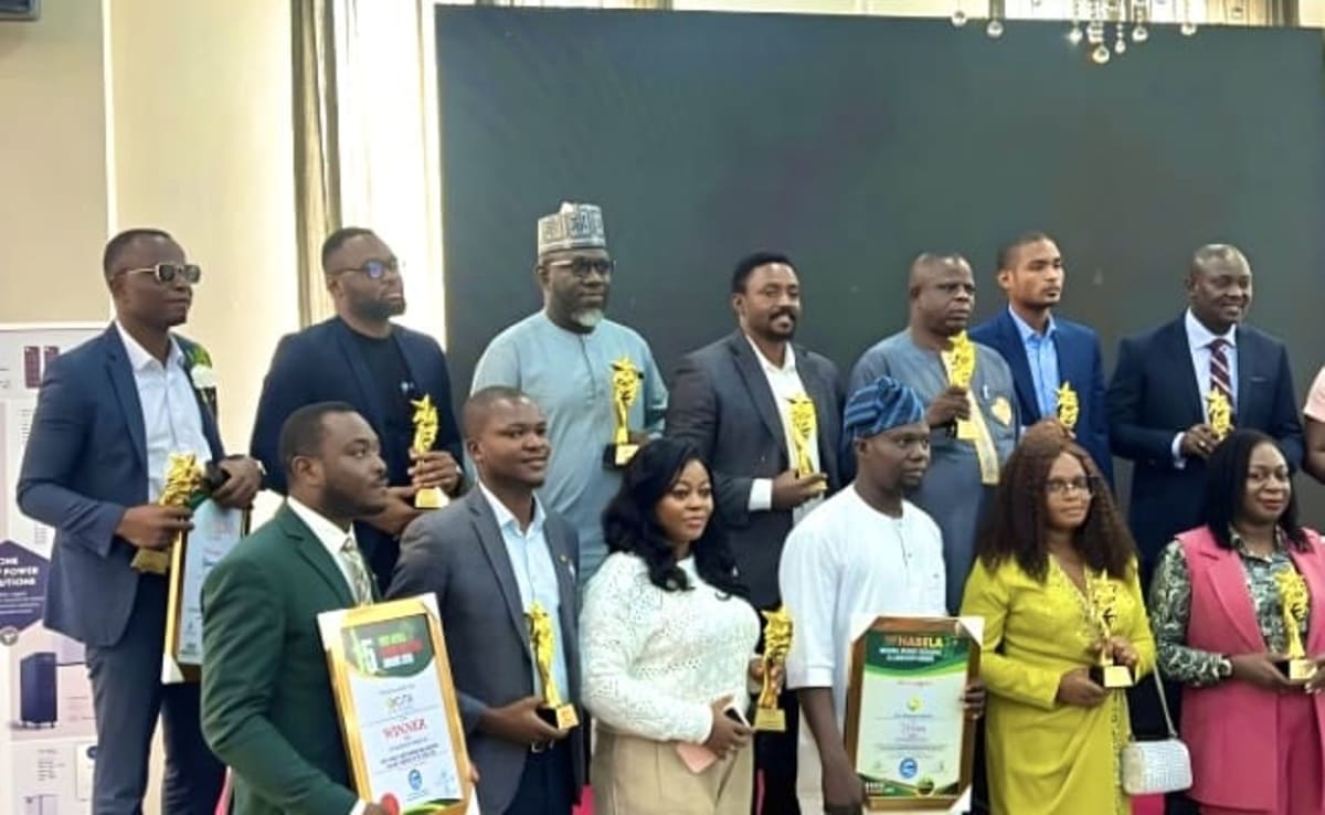 Award plaque recognizing Workcentral Nigeria as 2026 Workspace Solutions Company of the Year