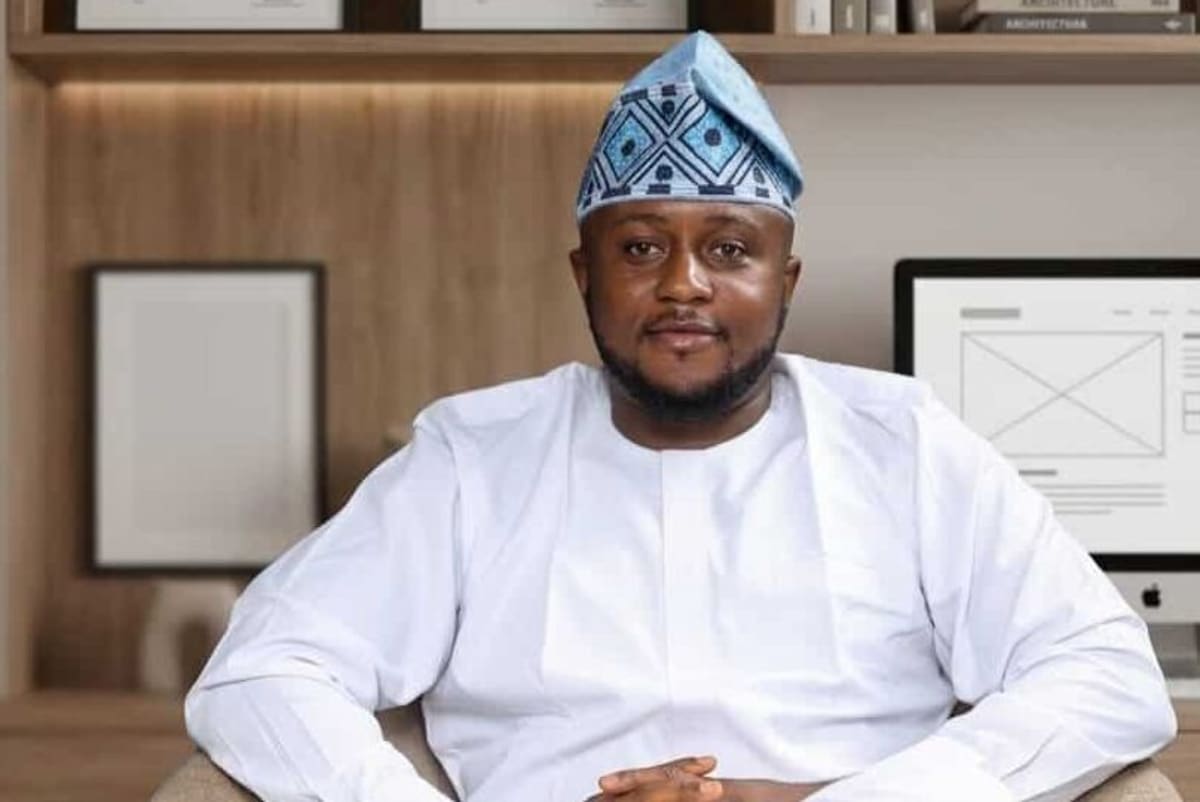 Software engineer Abidemi Adetula working on his tax information platform for Nigerian citizens