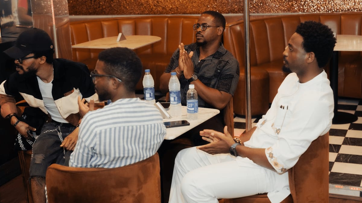 Nigerian designers gathered at creative mixer discussing artificial intelligence and design's future