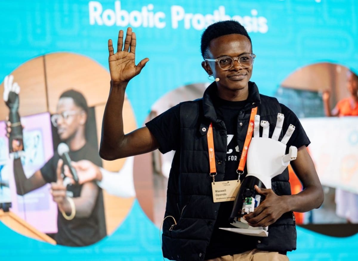 Maxwell Opondo, founder of Kenyan assistive robotics startup Zerobionic, selected for Qualcomm mentorship program