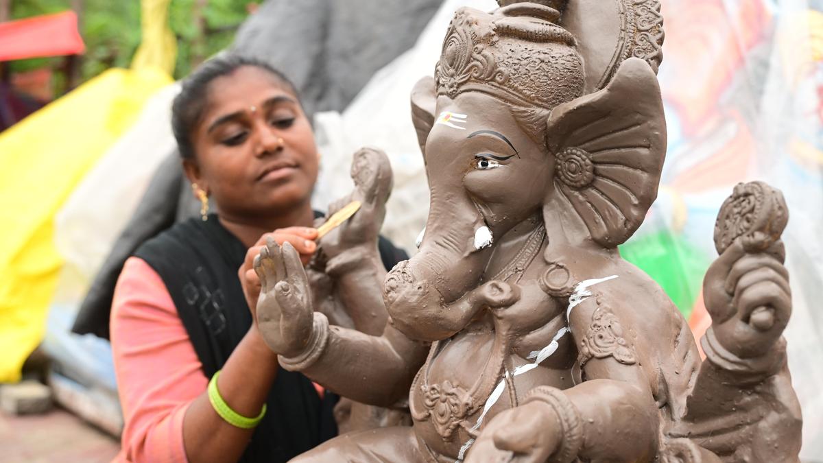 Clay Ganesh Idols Surge as India Chooses Cleaner Rivers