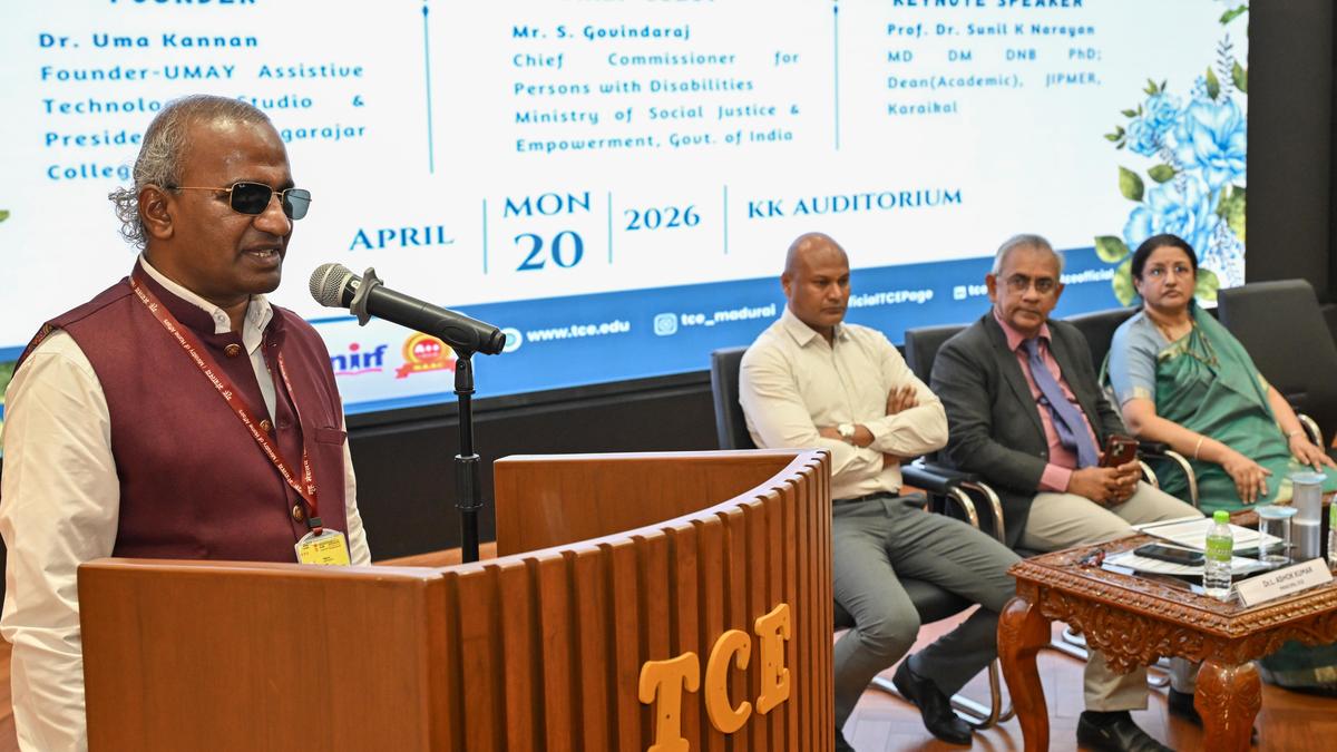 Children using assistive technology devices in educational studio setting in India