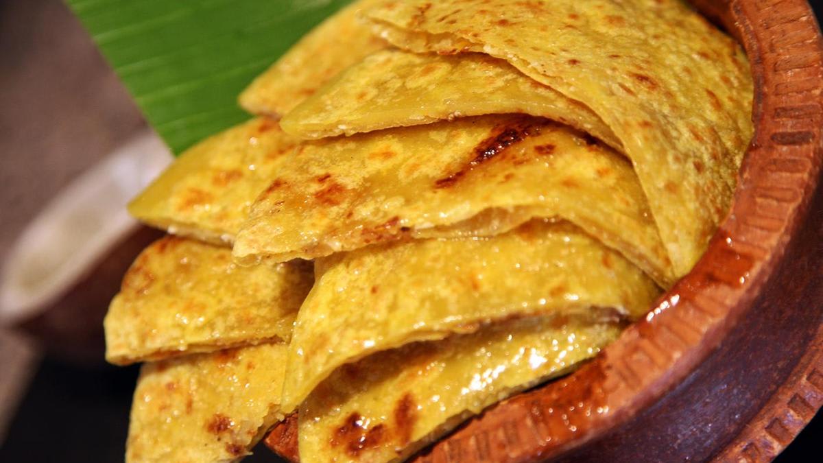 Fresh neem leaves and jaggery prepared for traditional Indian Ugadi festival celebration