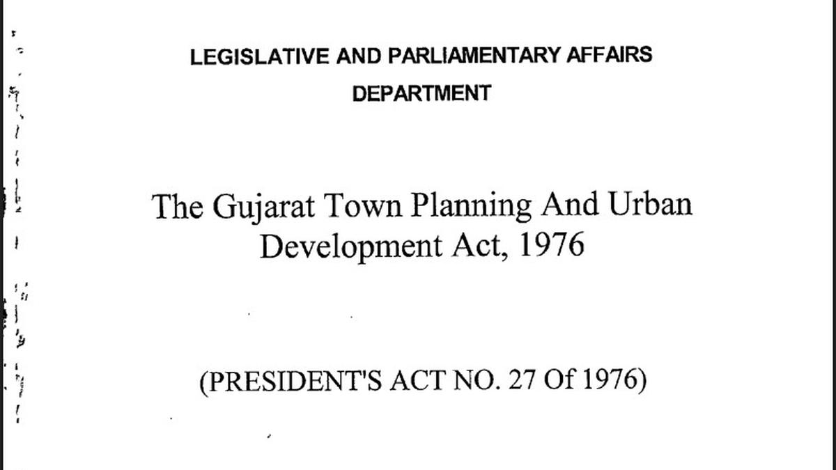 Urban development map showing planned infrastructure and reconstituted land plots in Indian city