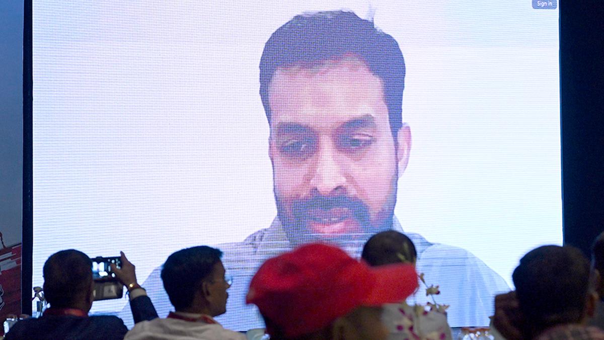 National badminton coach P. Gopi Chand speaking at virtual sports education conference