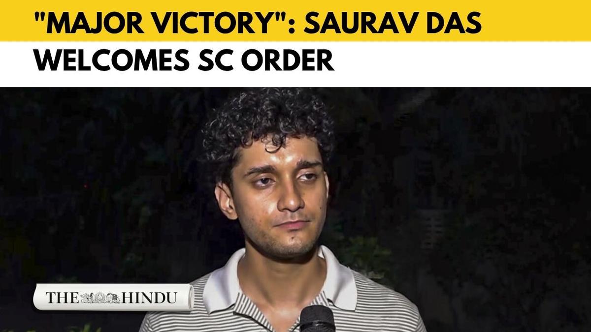 ** Indian students celebrating Supreme Court decision dismissing criminal charges against NEET exam protesters