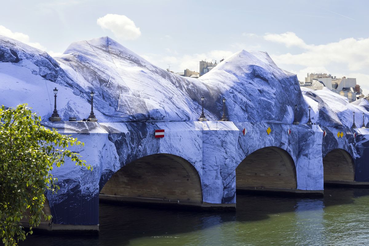 Paris Bridge Transforms Into Giant Cave Art Installation - Image 2