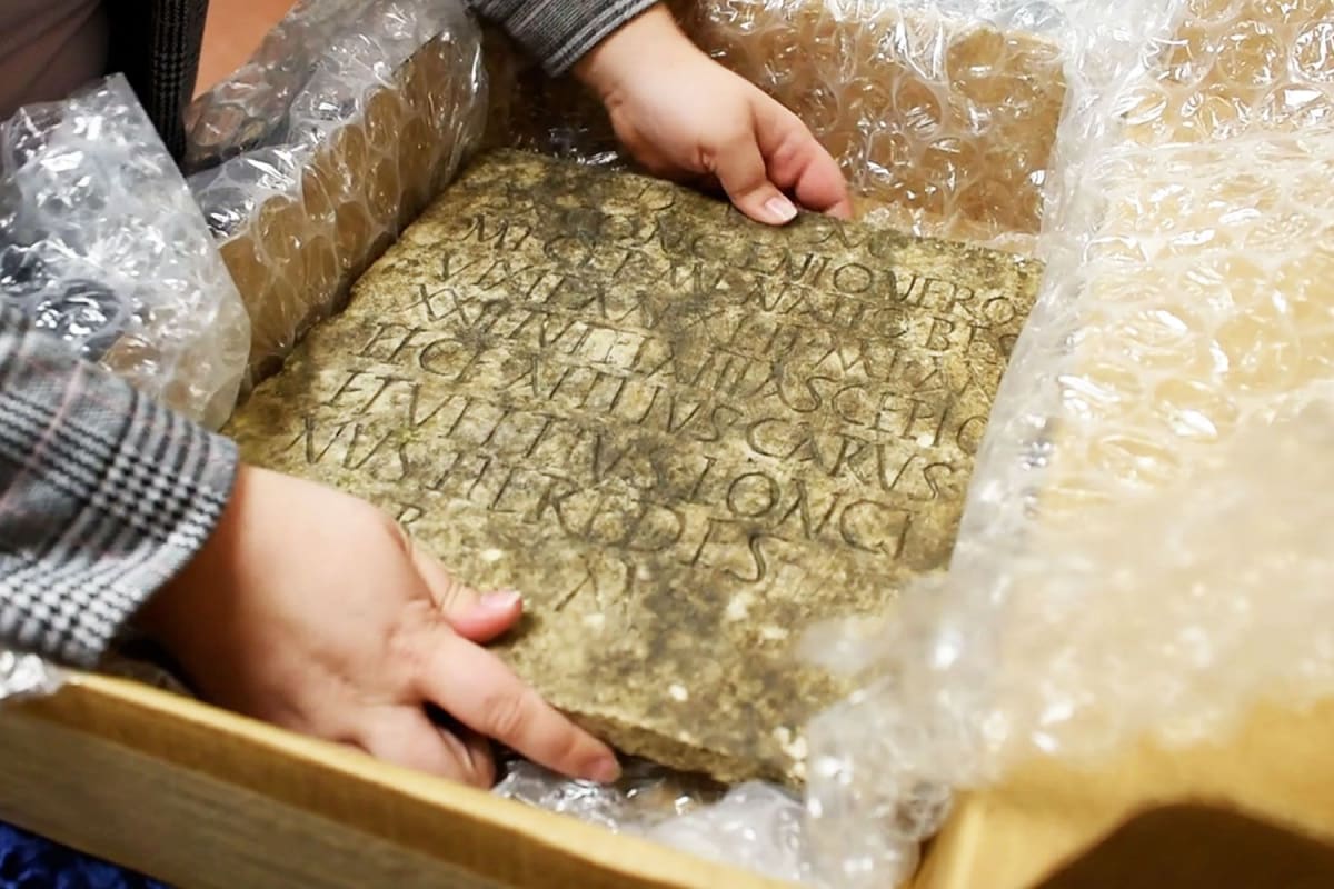 Ancient Roman Gravestone Returns to Italy After 80 Years