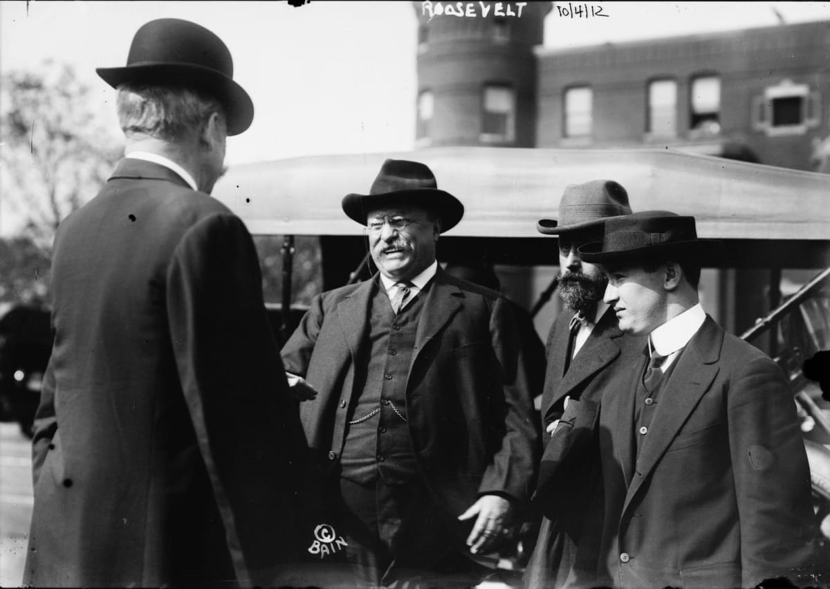 Roosevelt Spoke for an Hour with Bullet in His Chest