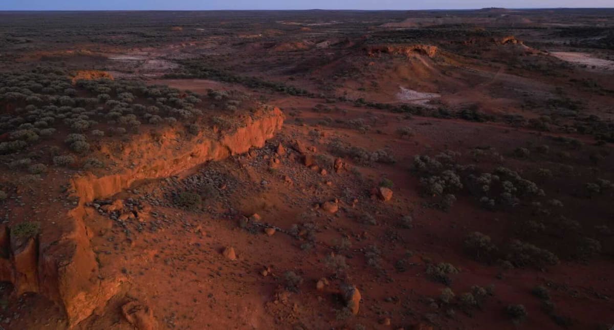 Red rock formations in Western Australia's Pilbara region where scientists discovered natural hydrogen production