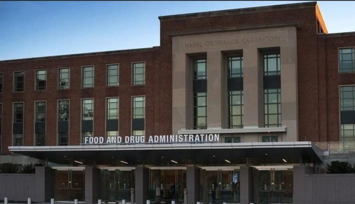 FDA building exterior representing federal approval of new veterinary treatment for dogs