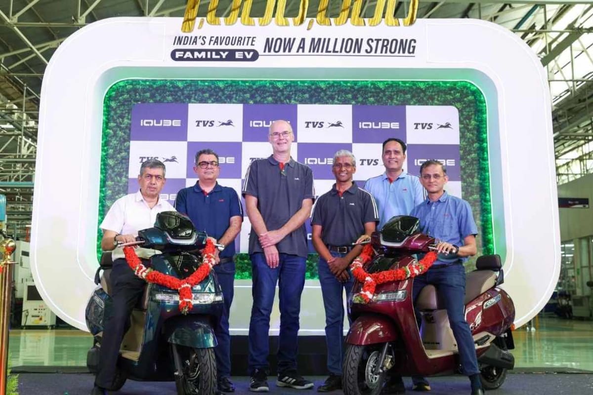 India's TVS iQube Hits 1 Million Electric Scooters Sold