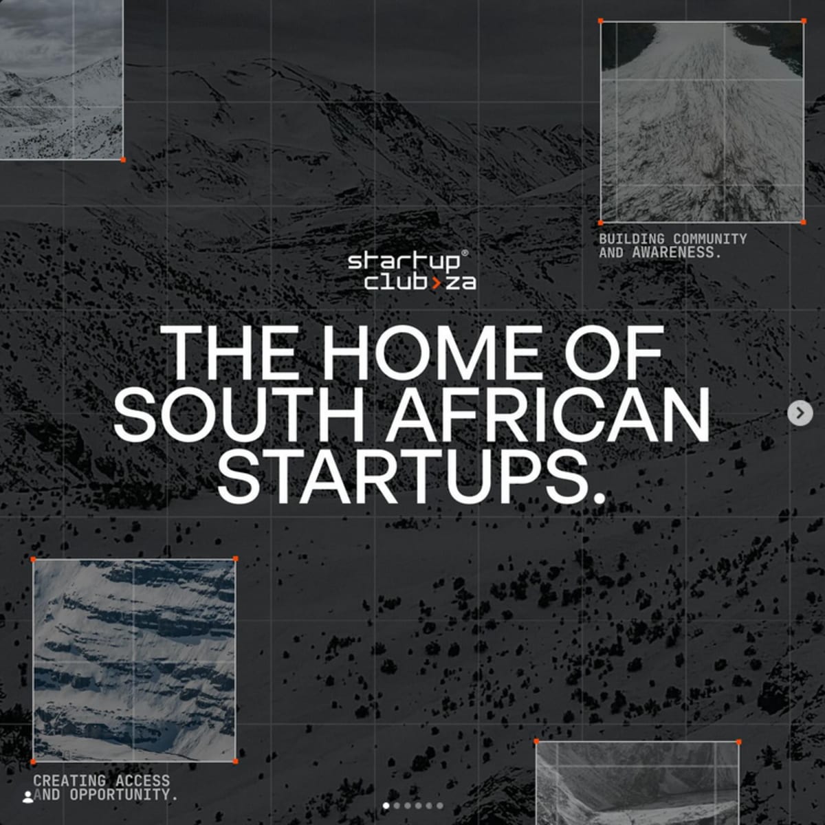 Entrepreneurs collaborating at startup event in Cape Town, South Africa with city skyline