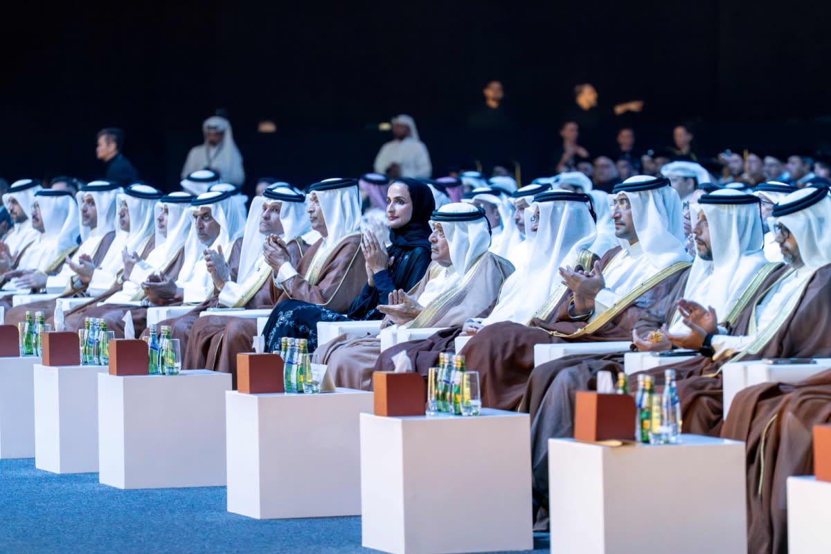 Graduation ceremony at Hamad Bin Khalifa University in Qatar with students in caps and gowns