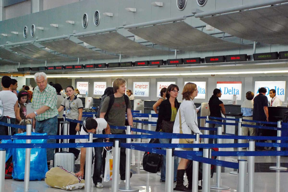 Modern biometric immigration gate with facial recognition camera at international airport terminal
