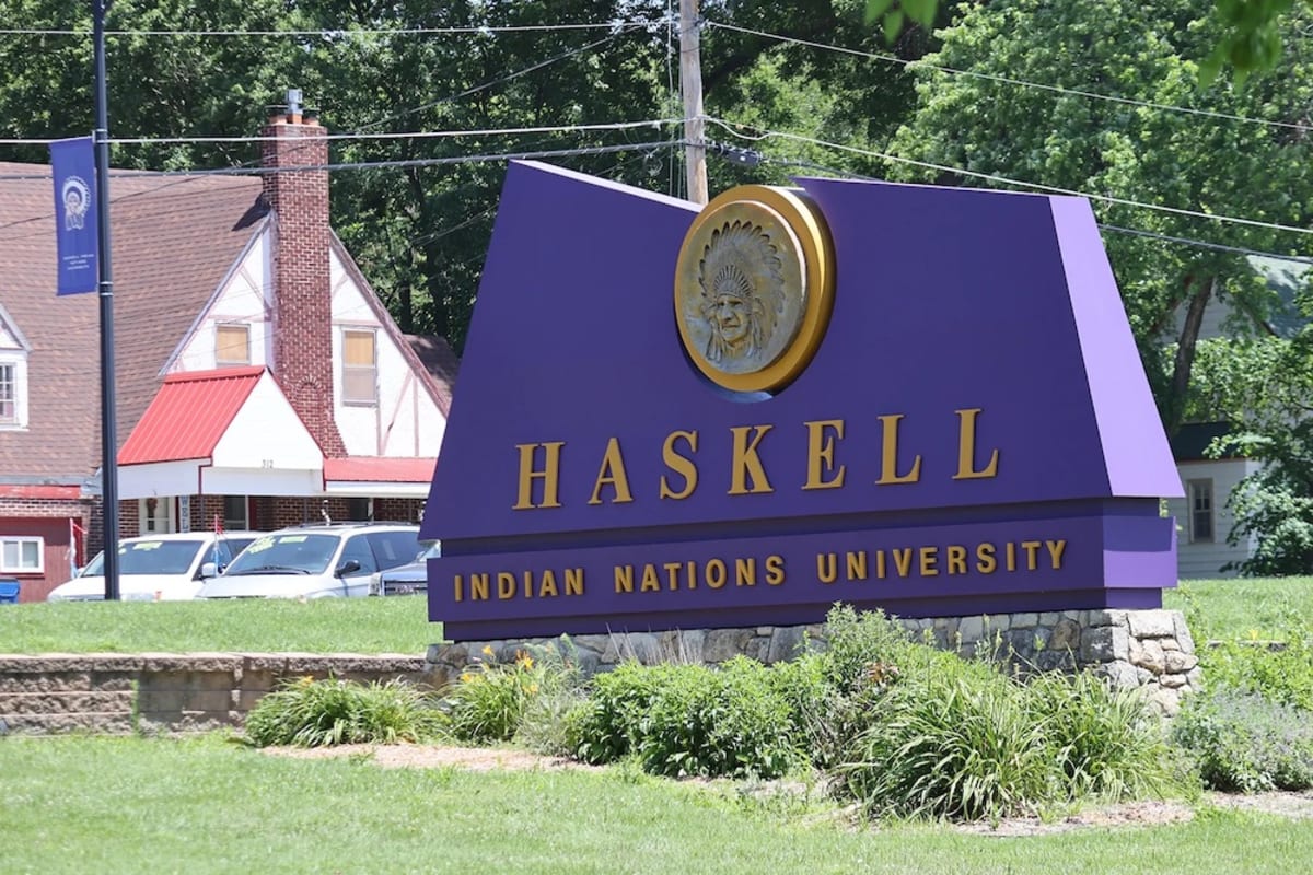 Haskell Indian Nations University campus building in Lawrence, Kansas, home to new tribal energy fellowship