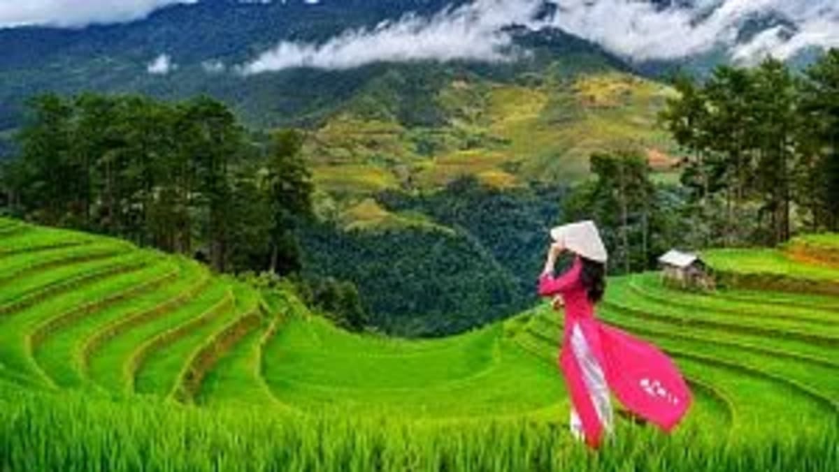 ** Aerial view of Vietnamese coastline with turquoise waters welcoming international tourists