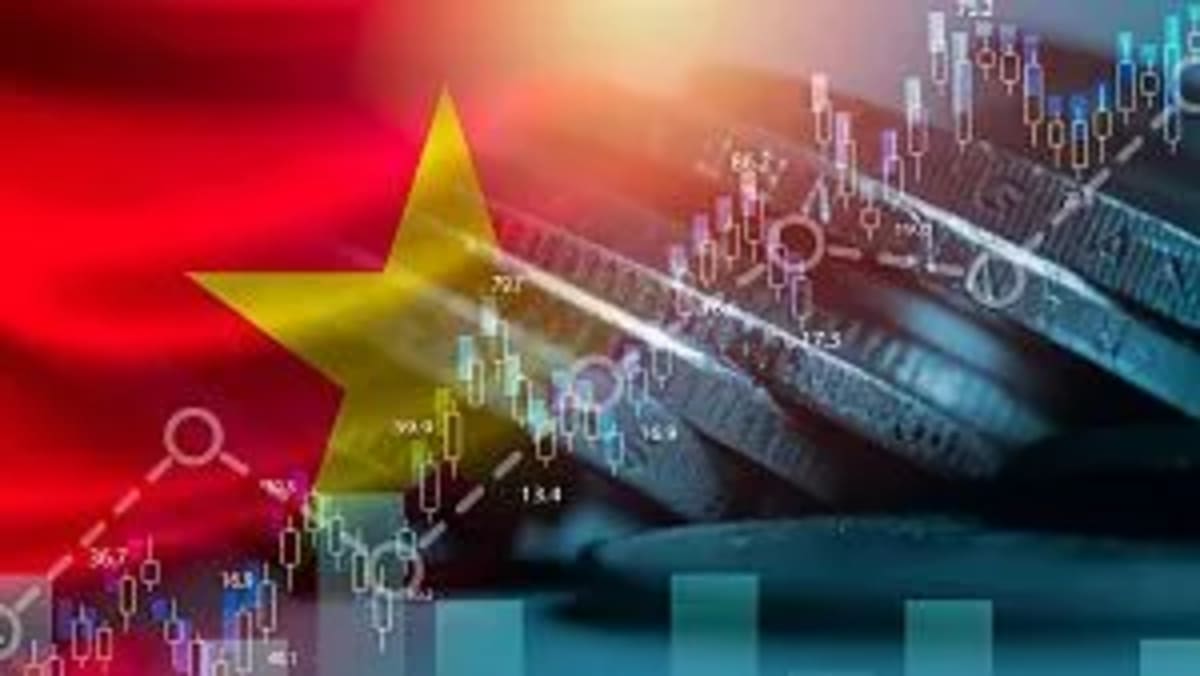 ** Modern skyline of Vietnamese city showing economic development and digital infrastructure growth