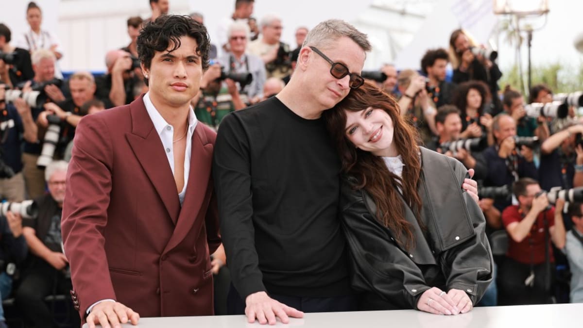 Nicolas Winding Refn crying at Cannes Film Festival press conference while discussing near-death experience