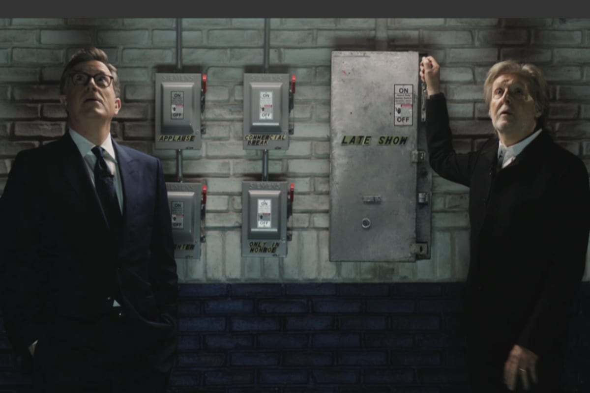 Paul McCartney Turns Lights Out on Colbert's Late Show - Image 2