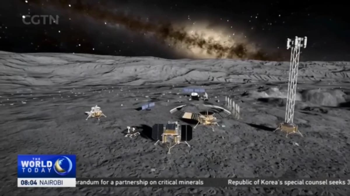 Satellite orbiting Earth with visible space debris, representing international cooperation in space safety