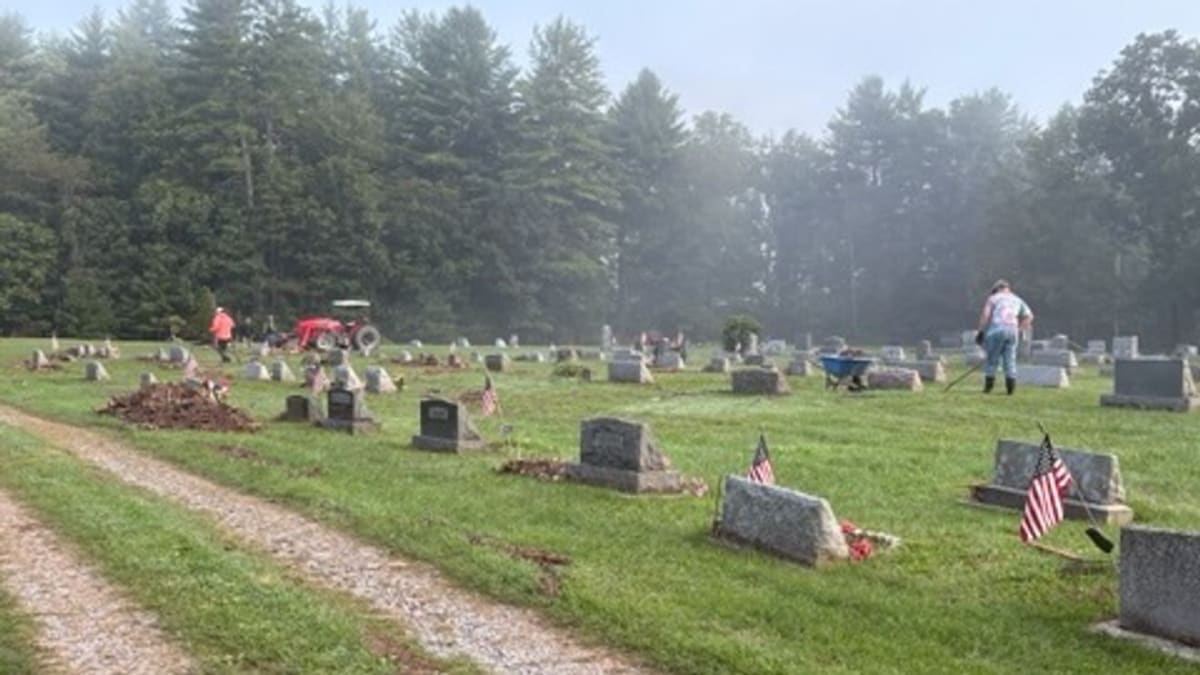 Volunteers Restore Storm-Damaged Cemetery in Centre County