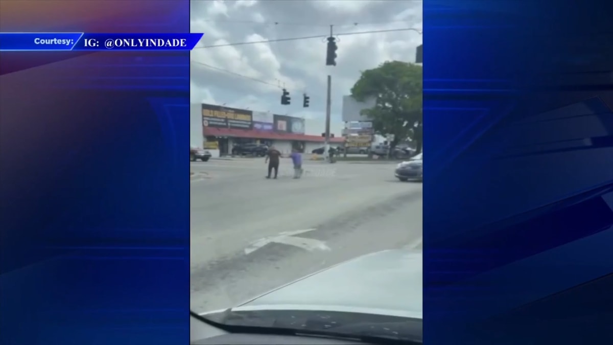 Miami Man Stops Traffic to Help Elderly Woman Cross Street