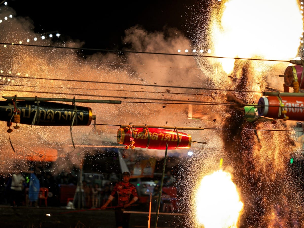 Thai Temples Turn Ancient Funeral Rite Into Rocket Festival