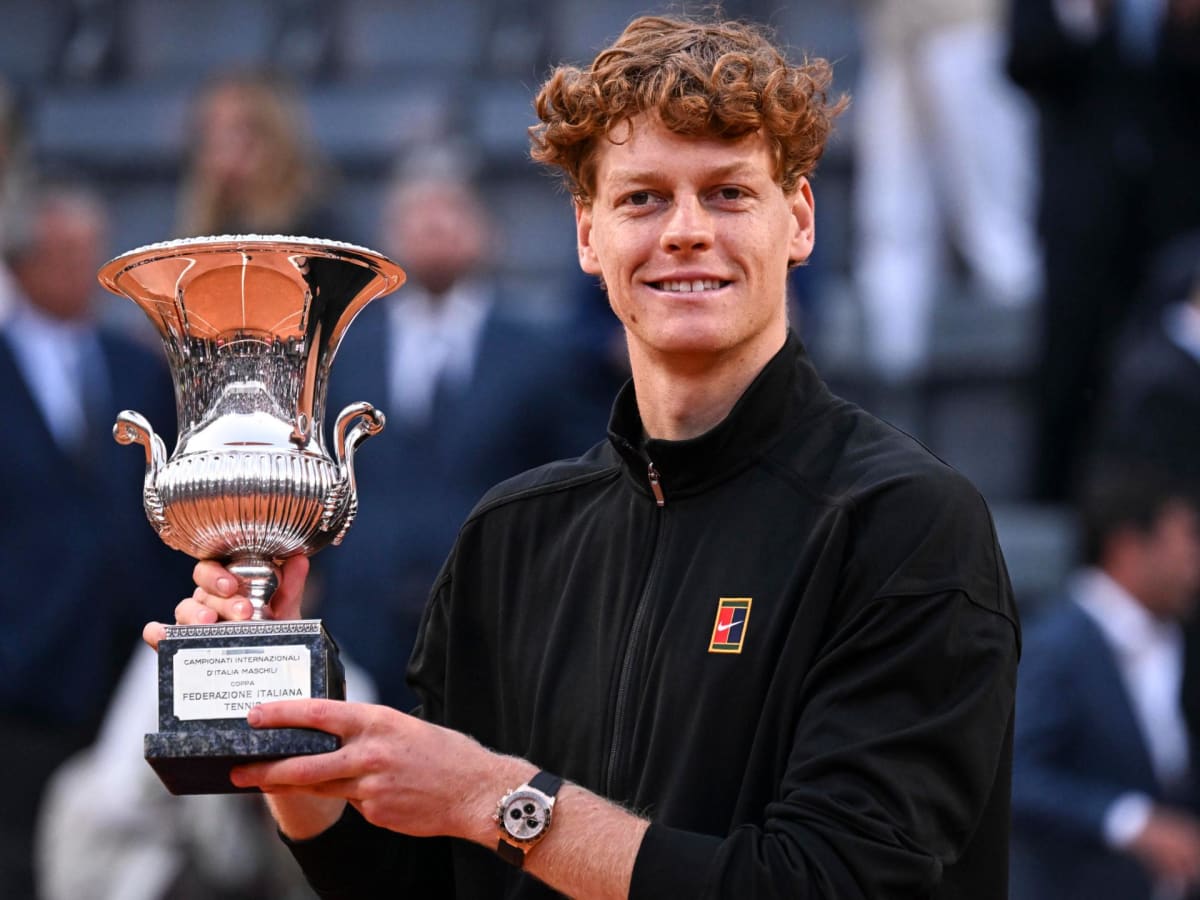 Jannik Sinner lifts Italian Open trophy as orange-clad fans celebrate in Rome stadium
