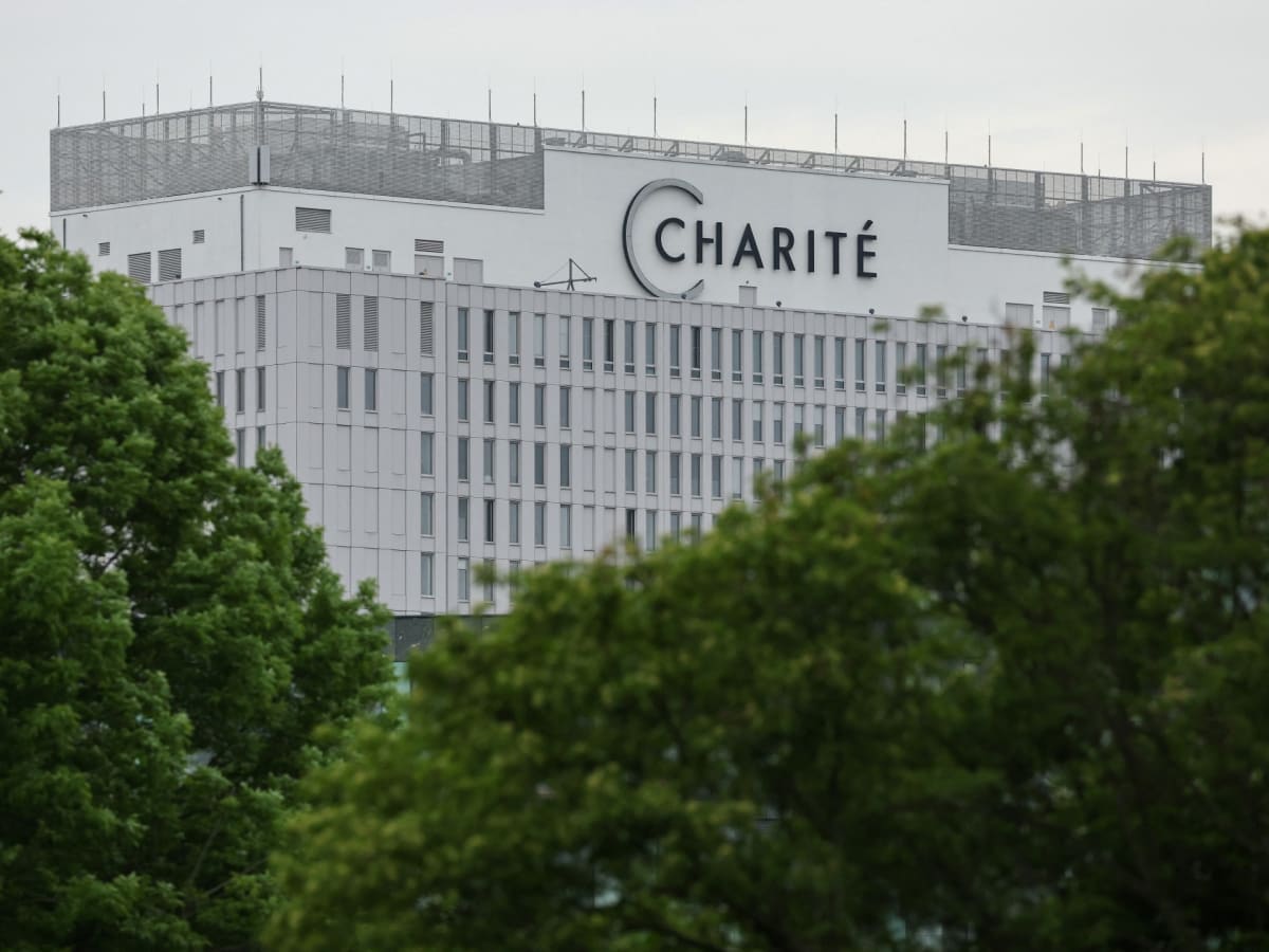 Charite hospital building in Berlin where US doctor successfully recovered from Ebola