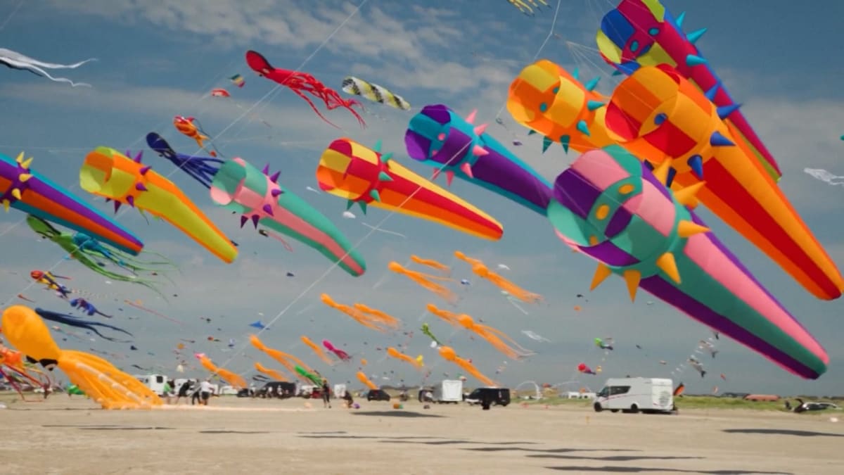 25,000 Kites Fill Danish Skies at World's Biggest Festival