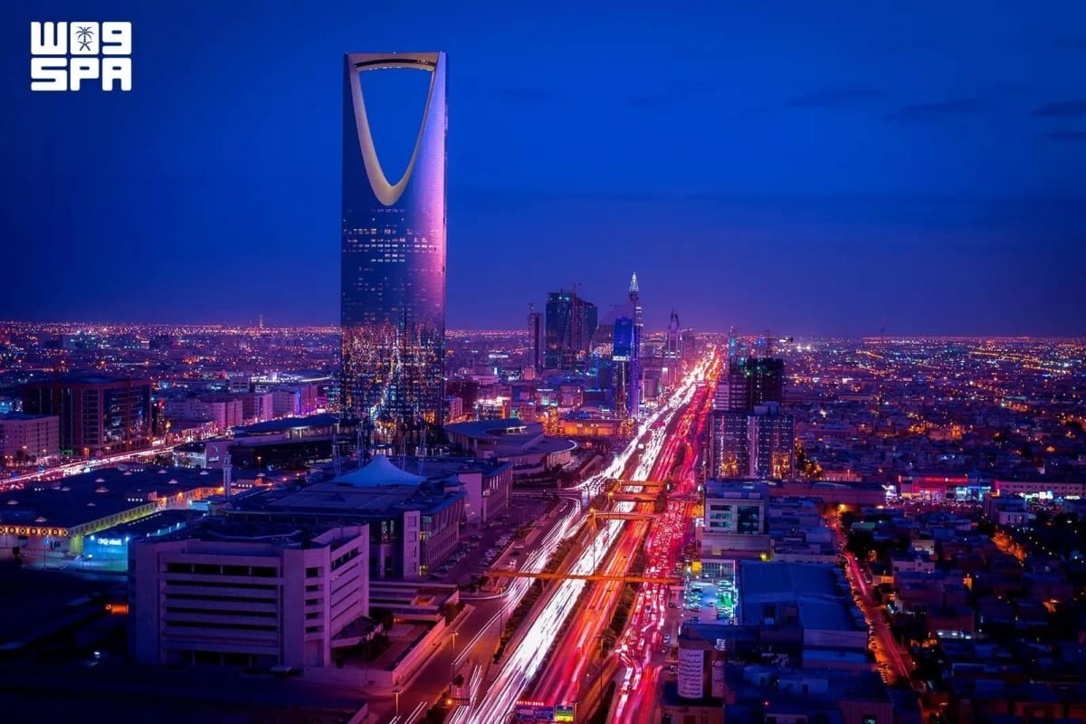 Modern skyline of Riyadh, Saudi Arabia showing urban development and transformation under Vision 2030