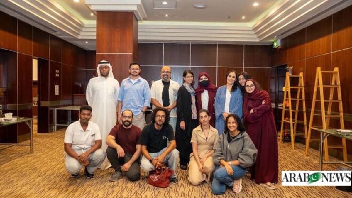 Saudi screenwriters collaborating in workshop during Netflix Write the Future film development program