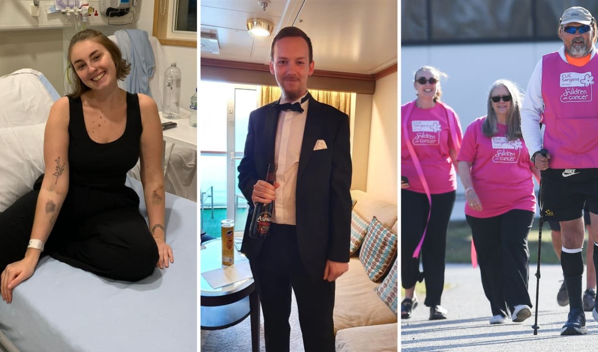 Young woman with long hair smiling at camera before donating hair to cancer charity