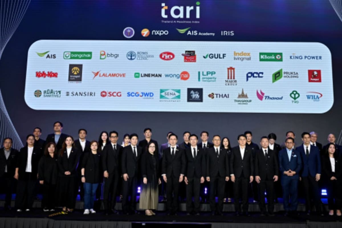 ** Thai business leaders and government officials at Thailand AI Readiness Index launch event