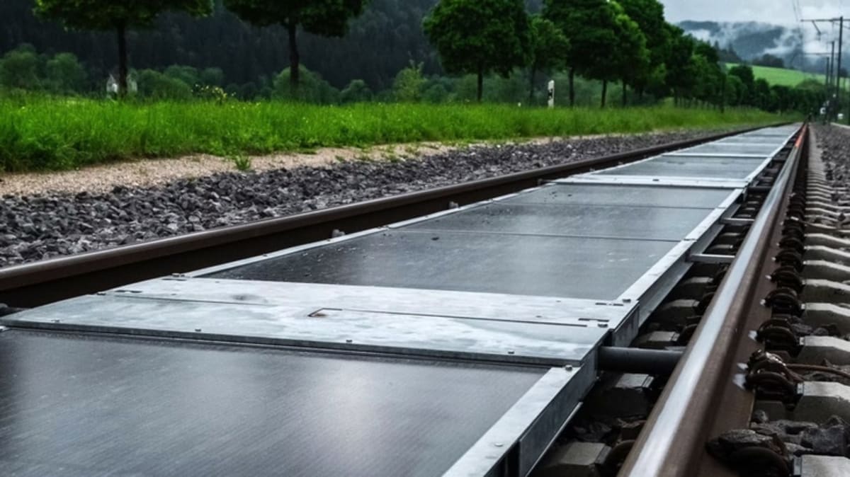 Switzerland Tests Solar Panels Between Railway Tracks - Image 3