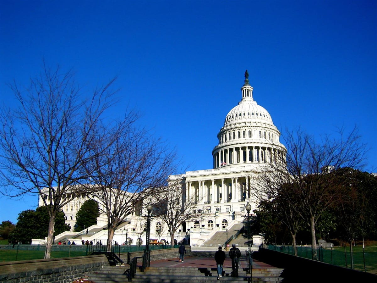 US Capitol building representing Congressional legislation supporting global poverty reduction programs worldwide