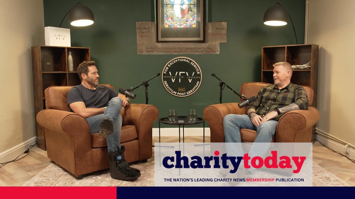 British Army veteran Paul Rees in wheelchair speaking during interview about recovery journey