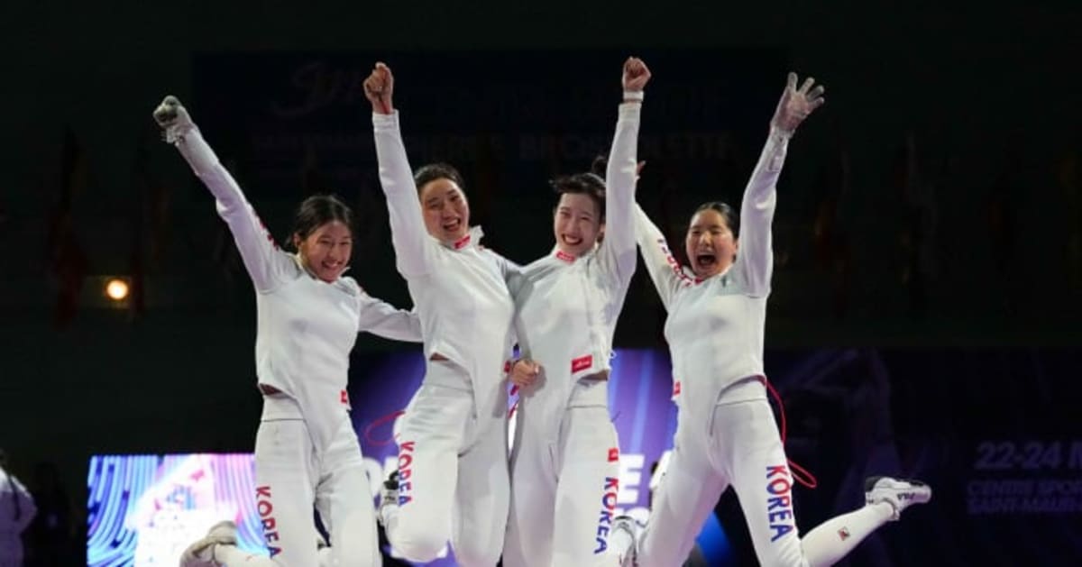 South Korea Épée Team Wins 33-32 in Stunning Comeback