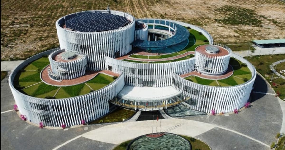 Aerial view of Da Nang High-Tech Park construction site in central Vietnam