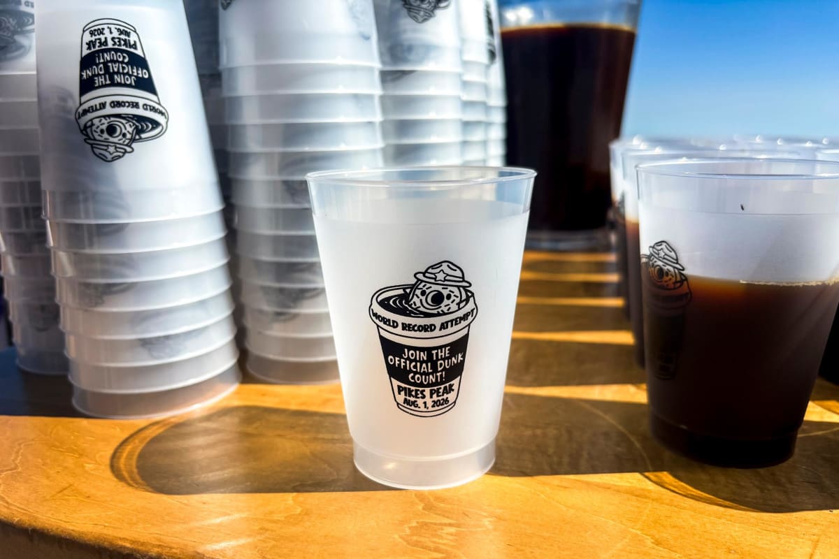 285 People Set Donut Dunking Record on Pikes Peak - Image 5