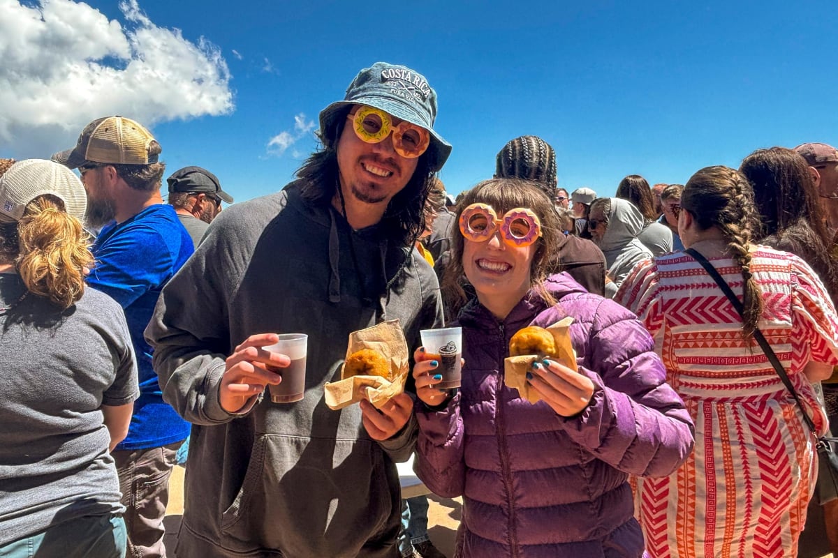 285 People Set Donut Dunking Record on Pikes Peak - Image 3