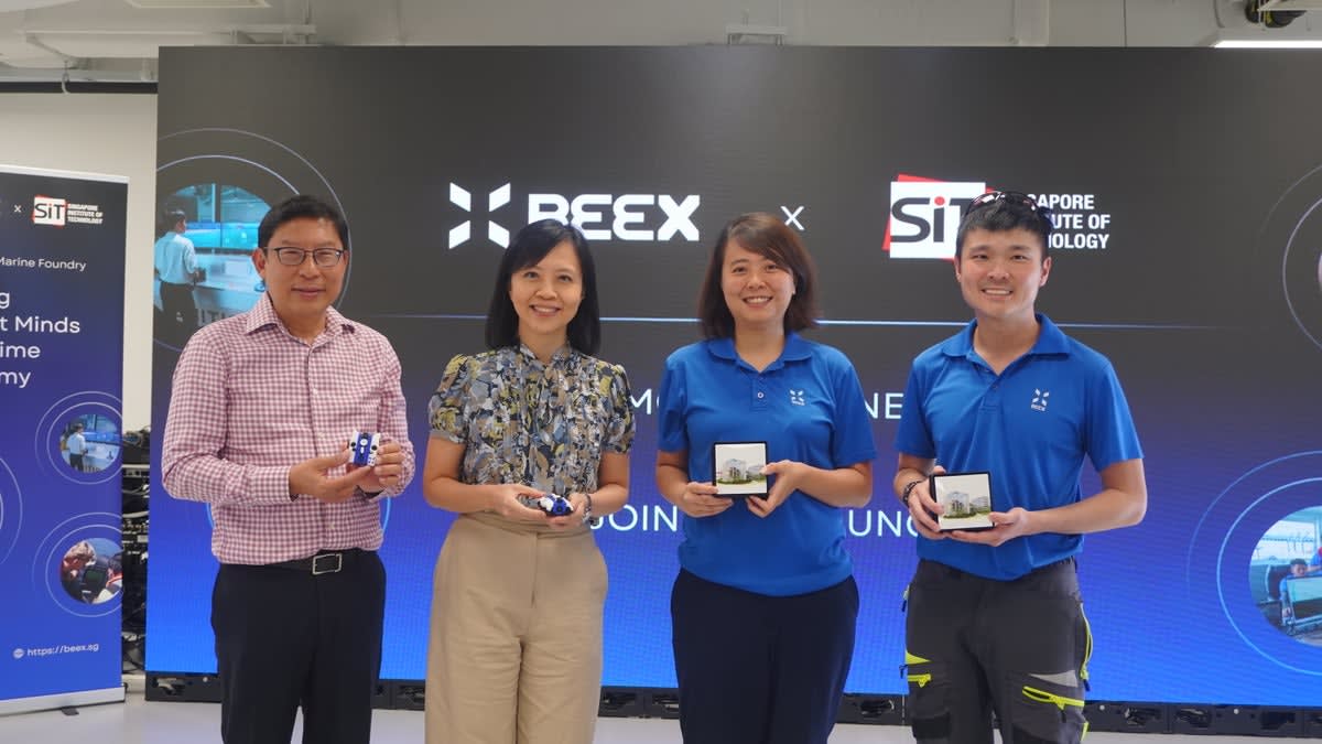 Autonomous underwater drone being tested at waterfront facility in Singapore's Punggol campus