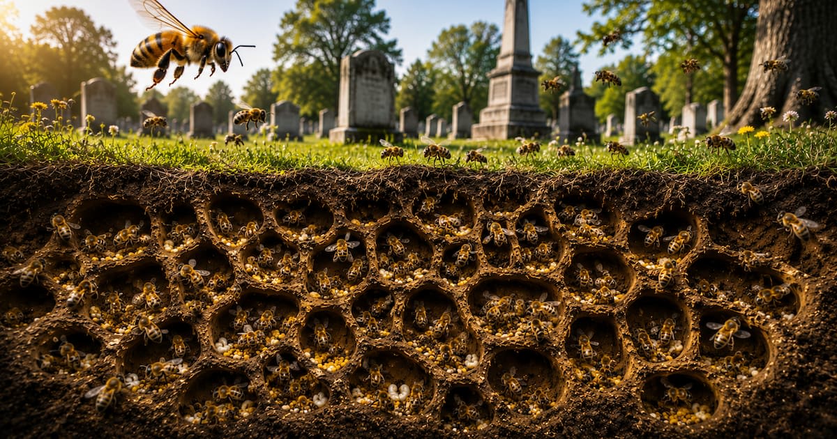 5.5 Million Bees Found Thriving Beneath NY Cemetery